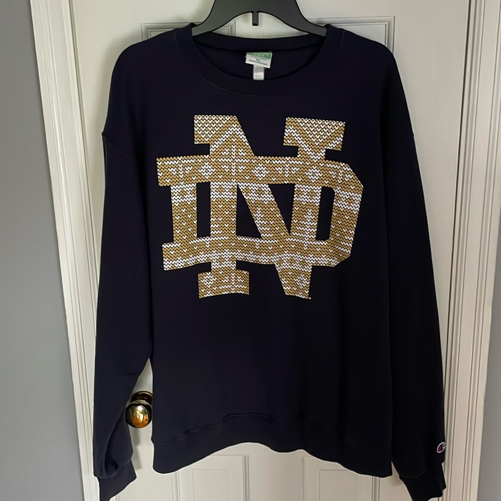 Notre Dame Ugly Christmas Sweater Patterned sweatshirt